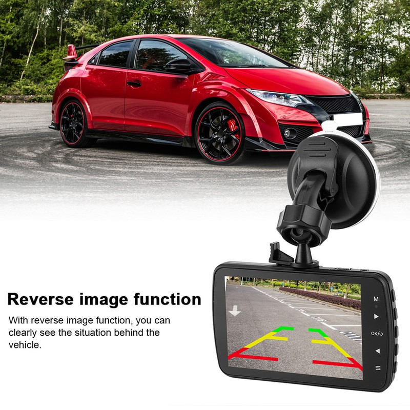 3.5in LCD 1080P Driving Recorder Dual Camera 170° Wide Angle