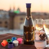 Silicone Wine Bottle Stopper, 6 Counts Reusable Silicone Wine Stopper,