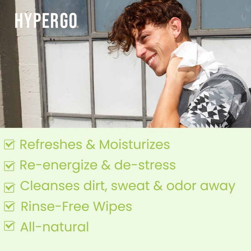 HyperGo XL Body Wipes for Women & Men – 12"