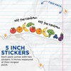 (2 Pack) Eat The Rainbow Stickers - Cute Food Stickers