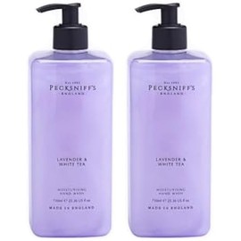 Pecksniffs Lavender and White Tea Hand Wash Large Refill Size 25.3 fl. oz - Bundle of 2 Bottles Total