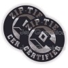 Unbranded/Generic Chrome ZIP TIE Certified Funny Hard Hat Stickers | Safety Welding Helmet Decals