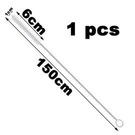 Flexible Drain Brush 150 cm, Flexible Cleaning Brush for Pipes with Narrow Drain Hole, Fridge Cleaning Brush, Flexible Fridge Brush, Pipe Cleaning Spiral for Pipe Dredging