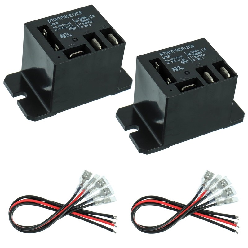 EPLZON NT90-DC12V-10X Power Relay DC 12V Coil 12 VDC 30A