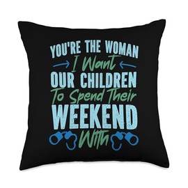Happy Divorce Party You're The Woman I Want Our Children To Throw Pillow