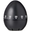 Chef Aid 60 Minute Egg Shaped Timer, In a Black