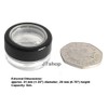 5mL THICK WALL Empty Small Plastic SIFTER JAR with Black