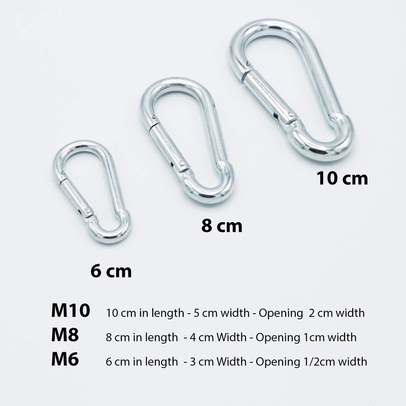 Fitness Health Heavy Duty Carabiner – 8 cm x 4