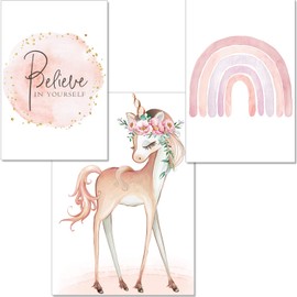 artpin® Set of 3 or 4 Decorative Posters for Baby’s Room or Children’s Bedroom (A4 Size)