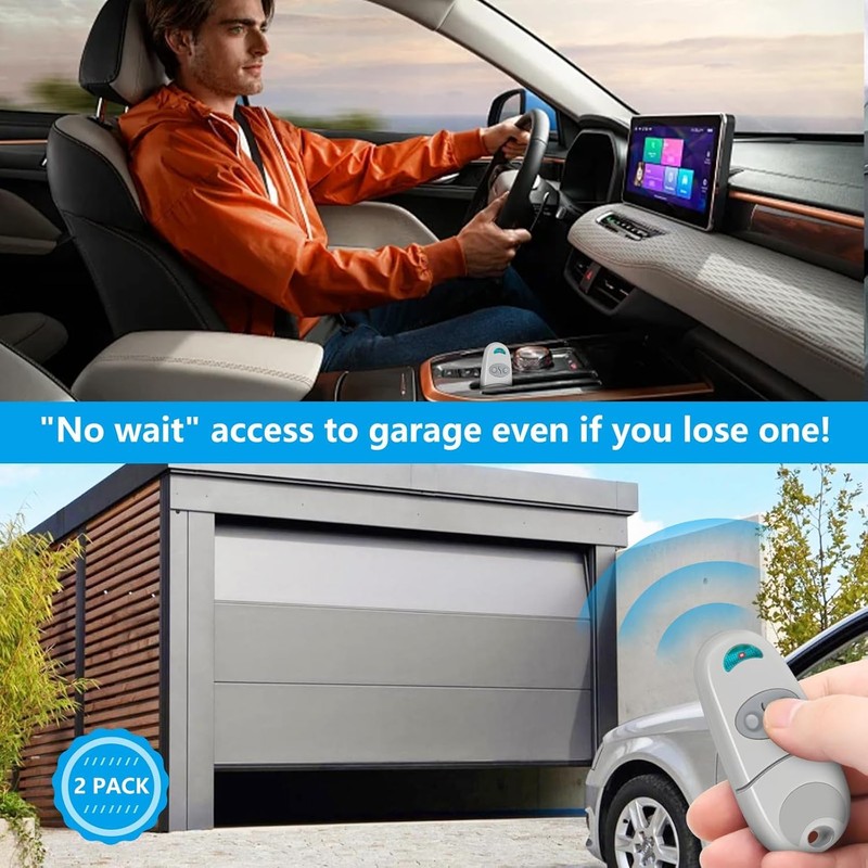 2 Pack Effdrdfs 433.92MHz Universal Garage Door Remote Control 2