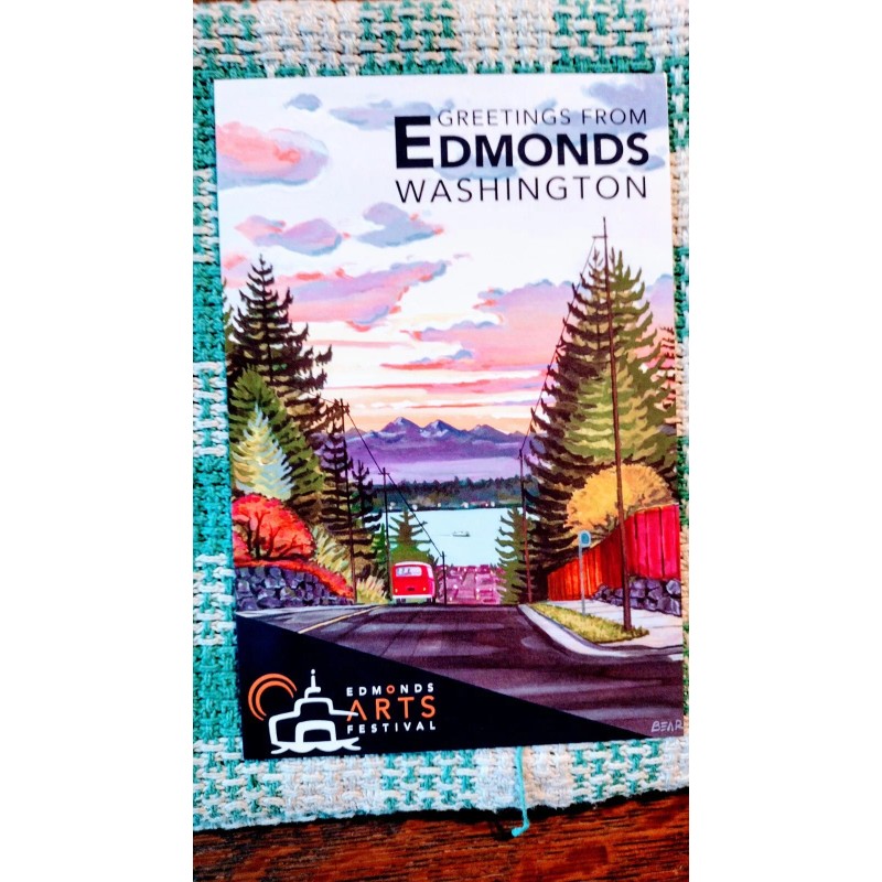 STATE OF WASHINGTON FAMOUS POST CARD EDMONDS ARTS FESTIVAL EDMONDS