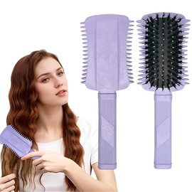 NHQZ 1 Stück Lockenbürste, Curly hair brush für trendige Lockenfrisuren, Lila