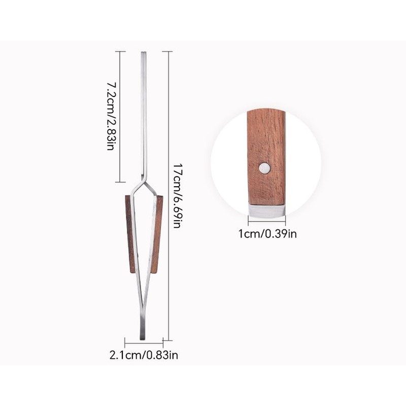 Rolabling Professional Stainless Steel Nail Art Tweezers Precision Shaping and