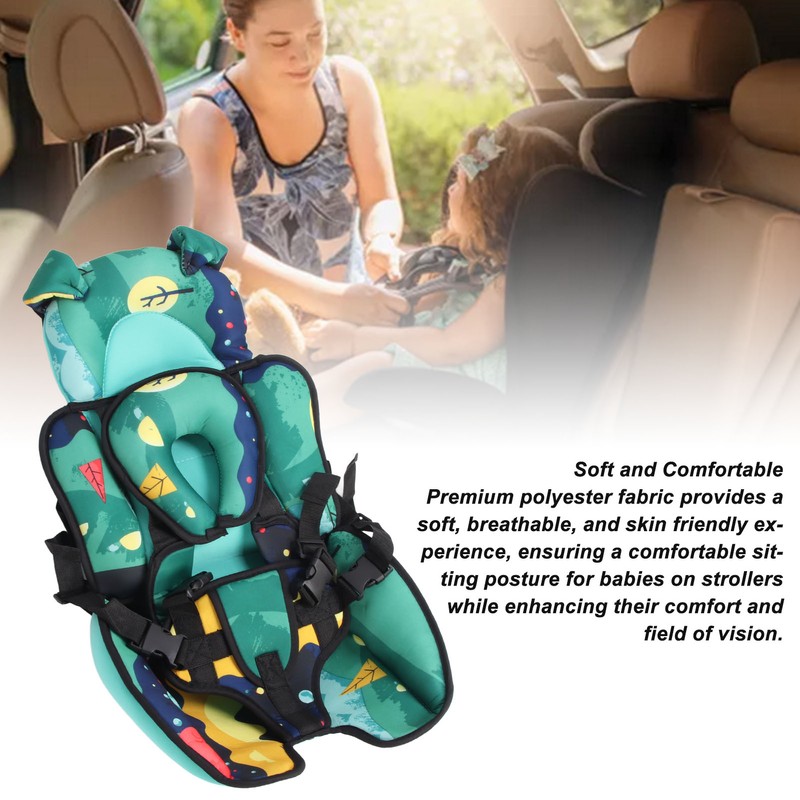 Toddler Car Seat Insert Soft Comfortable Portable Adjustable Infant Baby