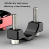 Baceyong Motorcycle Handlebar Thermometer Gauge Luminous Alloy Temperature Gauge Waterproof