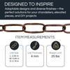 RCH Hardware CH-S58-40-AC Steel Chandelier Chain 7 Gauge, Antique Copper