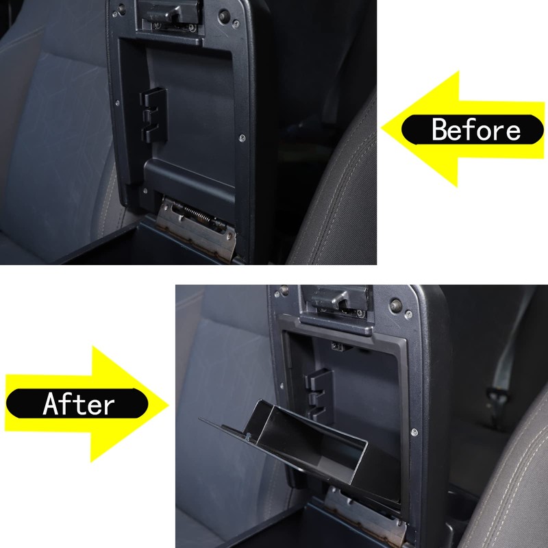 Car Armrest Hidden Storage Box Compatible with Toyota Tacoma 2016-2023