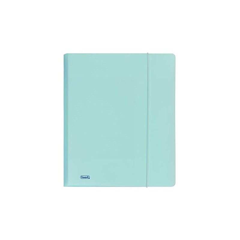 Favorit 400116601 Folder with 3 Flaps and Elastic Strap P@STEL