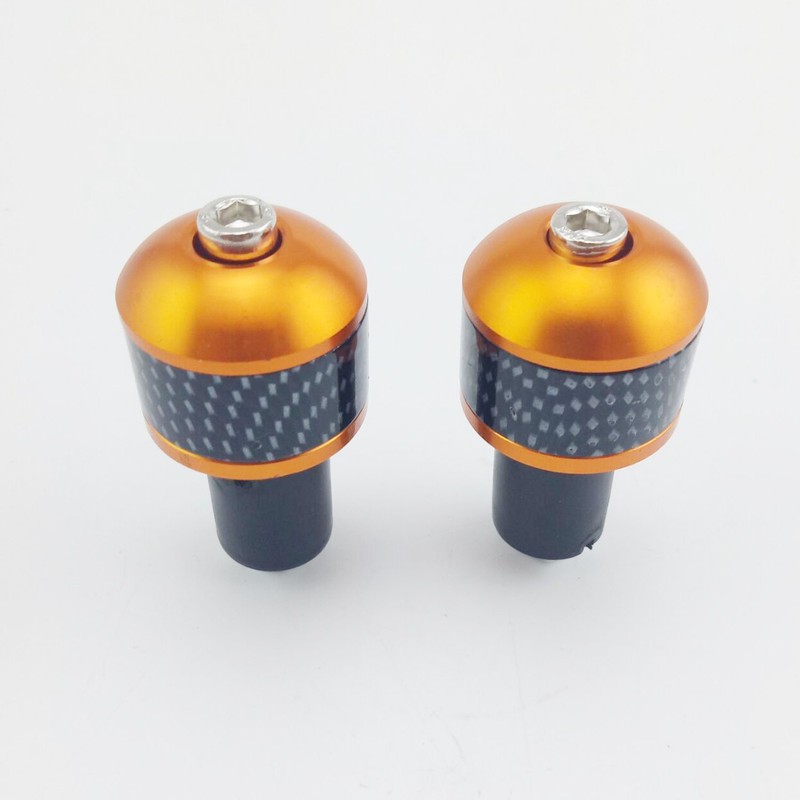 Szmsmy 7/8" Motorcycle Bar End Carbon Fiber Exterior Handle Handle