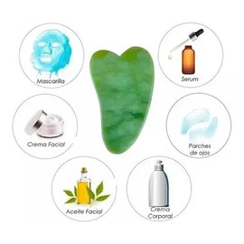 4 Guasha Jade Piedra Antiarrugas Masajeador Facial Cuello
