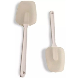bcwholesale Silicone Scrapers Spatulas Set of 2 Clear Includes 1 each 12 1/2 and 10 1/4 long