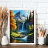 Diamond Painting Kits for Adults, 5D DIY Mountain and Waterfall