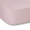 Plain Dyed Pink Fitted Sheet 105x200cm 100% Cotton Percale