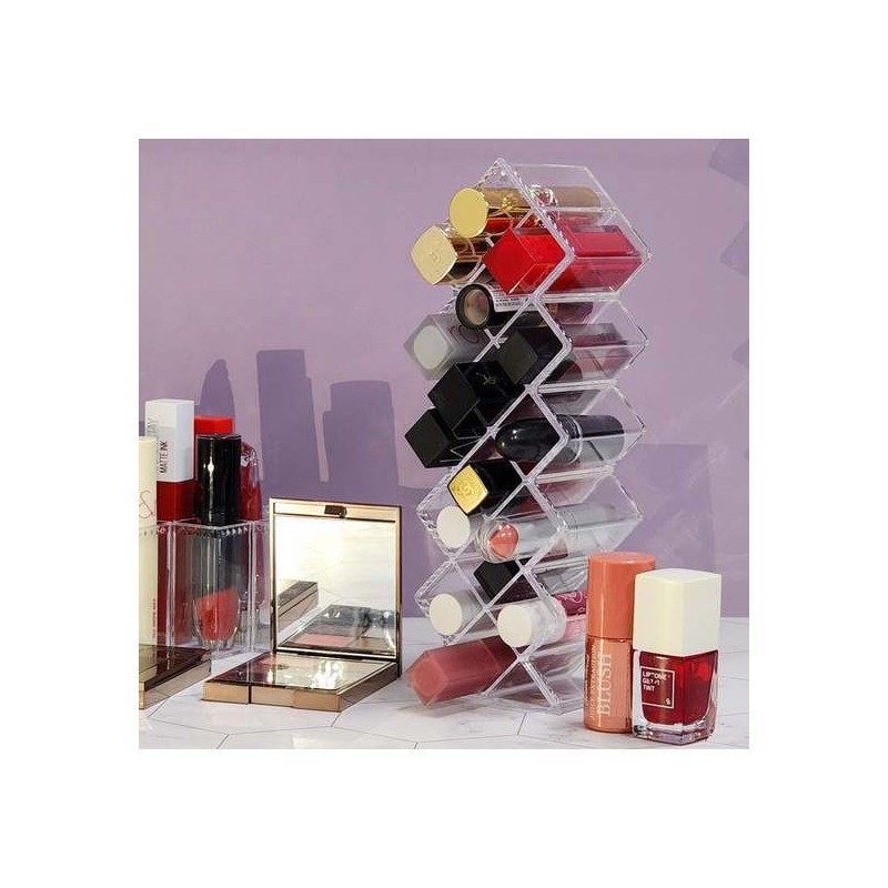 Cosmetic Storage Organizer for Tints, Lip Gloss, Lipstick, and Lip