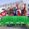 Gatherfun Football Theme Party Disposable Tablecloth Plastic Touchdown Table Cover