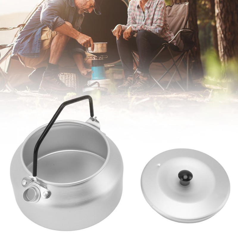 Camping Kettle Lightweight Aluminum Alloy Portable Camp Tea Pot Coffee