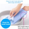 JapanBargain, Japanese Plastic Washboard Portable Laundry Board for Kids Training,