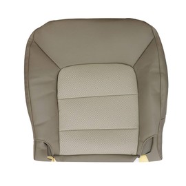 Priprilod Perforated Tan Leather Driver Side Bottom Replacement Seat Cover Compatible with Ford Expedition 2003 2004 2005 2006