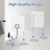 Adhesive Wall Hooks for Hanging - 60lb Heavy Duty Waterproof