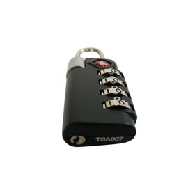 TSA Combination Padlock 4 Row Black 223504