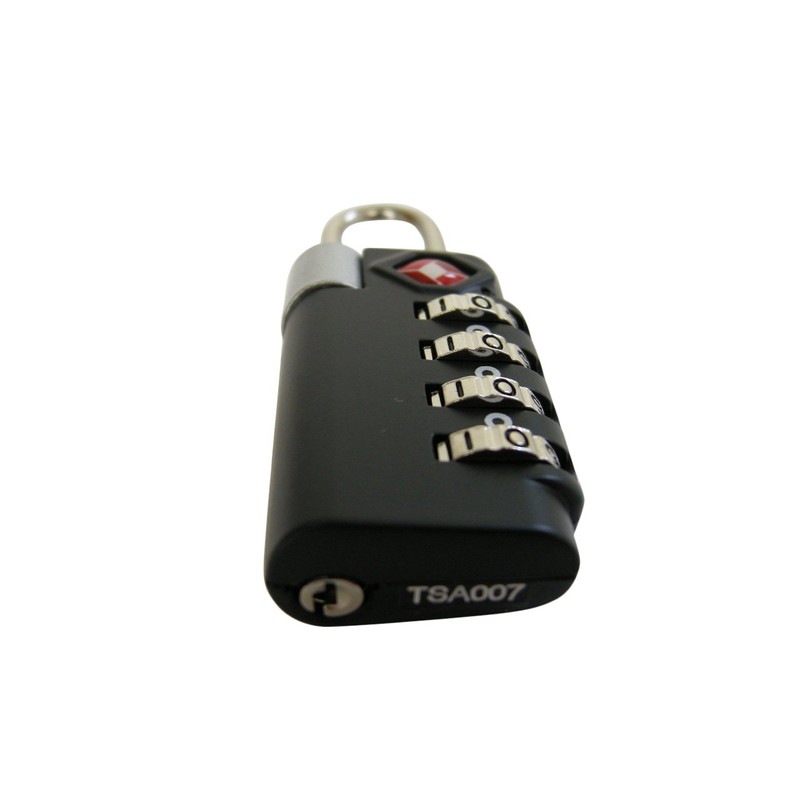 TSA Combination Padlock 4 Row Black 223504