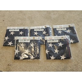 Five (5) 3x5 ft SENTINEL U.S. Flags in Packaging - Made in USA