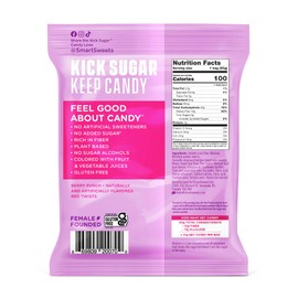 SmartSweets Red Twists, 1.8oz (Pack of 6), Licorice Gummy Candy with Low Sugar (2g), Low Calorie (110), No Artificial Sweeteners, Plant-Based, Gluten-Free, Healthy Snack for Kids & Adults