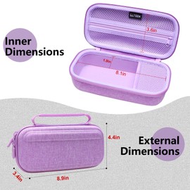 L LTGEM 4K Digital Camera Case Compatible with VJIANGER/YIGLLO/Zostuic/Duluvulu/Gavonde/XNSIAKXA/FlyFrost/SIXTARY/DUOCH 4K Vlogging Camera with Shoulder Strap, Purple