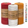 OurTop Premium Macrame Yarn Set of 3, 3 mm x