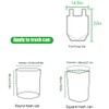 Feiupe 1.6 Gallon Clear Trash Bag with Handle Small Garbage