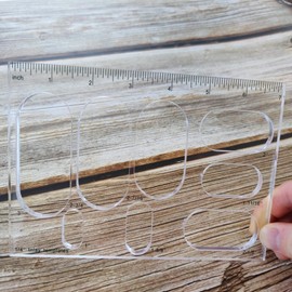 Kingria 8 in1 Bowtie Jia Router Template for Woodworking 1/4'' Thick DIY Router Template Jig Kit Acrylic Grommet Inlay Template Decorative Guide (Grommet)