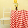 Zdada Red and White Check Table Cover Fabric Checker Table