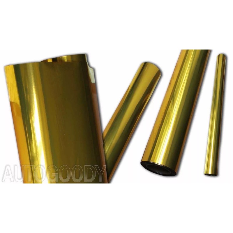 AUTOGOODY 96" x 60" Gold Chrome Mirror Vinyl Film Wrap