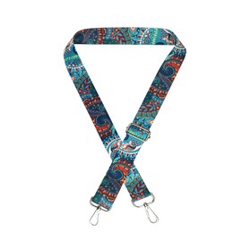 FuninCrea Bag Strap, 3.8 cm Replacement Adjustable Shoulder Strap Wide, 75-145 cm Strap for Shoulder Bag with Hardware Hooks, Stylish Handbag Bracelets for Shoulder Bag Handbag, blue