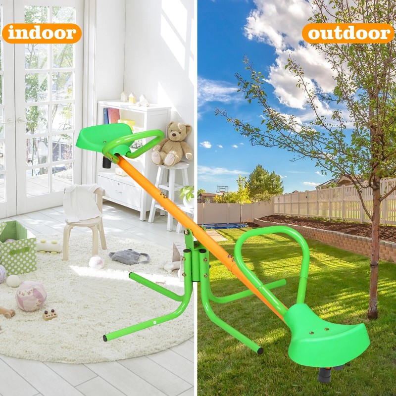 Donext 360° Rotation Outdoor Kids Spinning Seesaw Sit and Spin