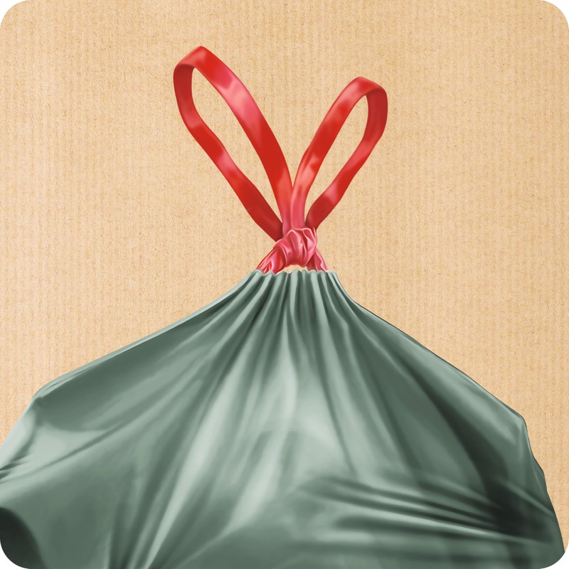 Handy Bag Heavy Duty Eco Trash Bags, 100% Recycled, Leakproof,