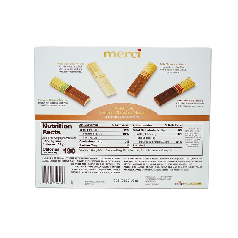 Merci, Holiday Mousse Variety, 7.4 Ounce