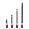 4 Pcs Red Drill Bit Extension Set, 1/4 Inch Magnetic