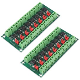 2pcs 8 Channel PC817 Optocoupler Isolation Board 8CH Optocoupler 3.6-30V Driver Photoelectric Isolated Module (8CH)