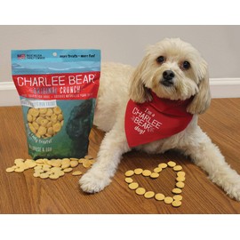 Charlee Bear Original Crunch Natural Dog Treats, Made in the USA, Low Calorie Treats for Training or Treating